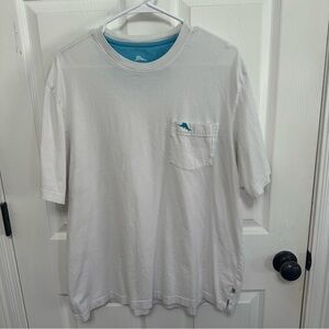 Tommy Bahama Pocket T-Shirt Men’s large Bali White SS Marlin Logo